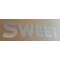 Lettre decorative en zinc SWEET 30 cm