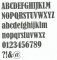 Plastbogstav PVC BERNARD CONDENSED