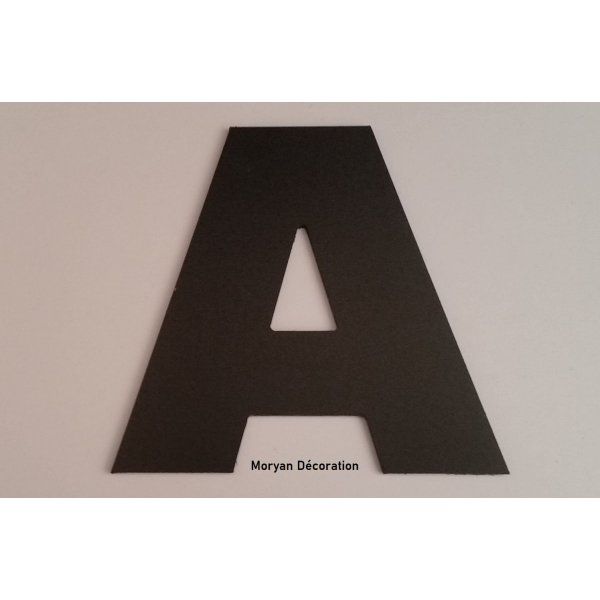 Plastbogstav PVC sort ARIAL BLACK