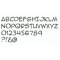 Plastbogstav PVC sort ANIME
