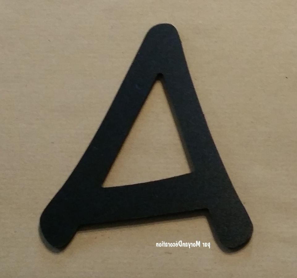 Plastbogstav PVC sort ANIME