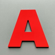 Farve på metalbogstaver ARIAL BLACK
