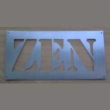 ZEN metalbogstav deco stencil